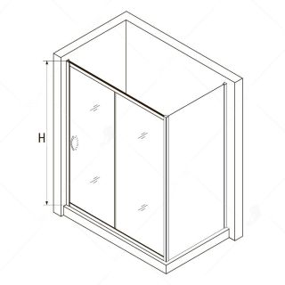 Душевой уголок RGW PA-76-1B (PA-016B + Z-060-2B) 350876178-14 170x80см чёрный